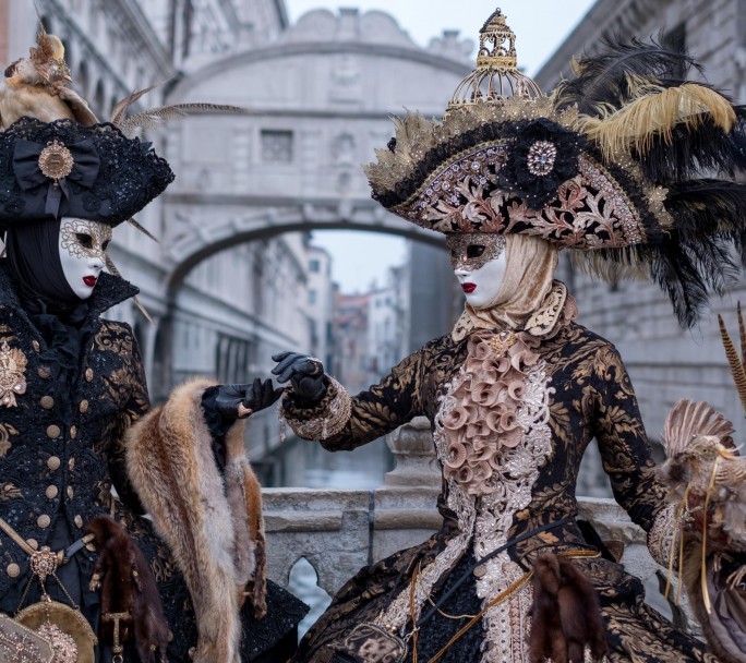 El Carnaval en Venecia, más de 100 mil turistas en un día